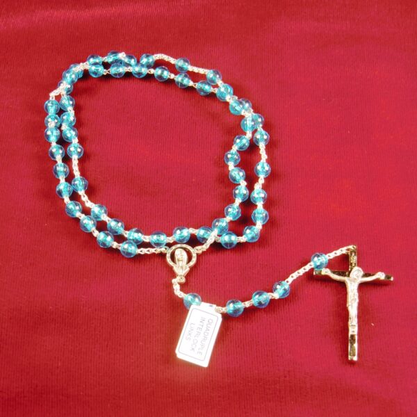 Birth Gemstone Rosary - March (Aquamarine)