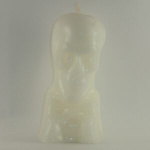 White Skull Candle