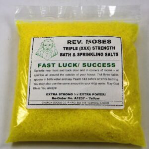 Yellow Fast Luck and Success Triple Strength Bath and Sprinkling Salt