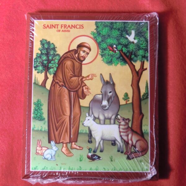 Saint Francis of Assisi Wooden Icon