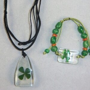 Good Luck 4 Leaf Clover Jewelry Set