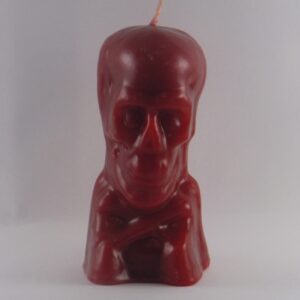 Red Skull Candle