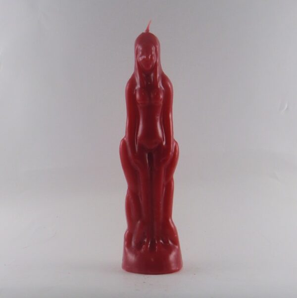 Red Woman Candle