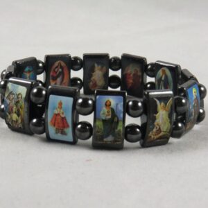 Powerful Saint Bracelet (Metal - Hematite)