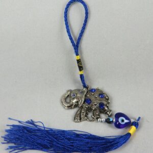 Lucky Elephant / Eye of Protection Hanging Talisman