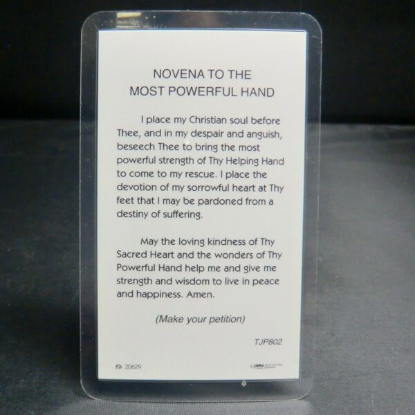 Most Powerful Helping Hand Blessed Prayer Card