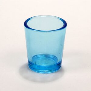 Glass Votive Candle Holder - Blue