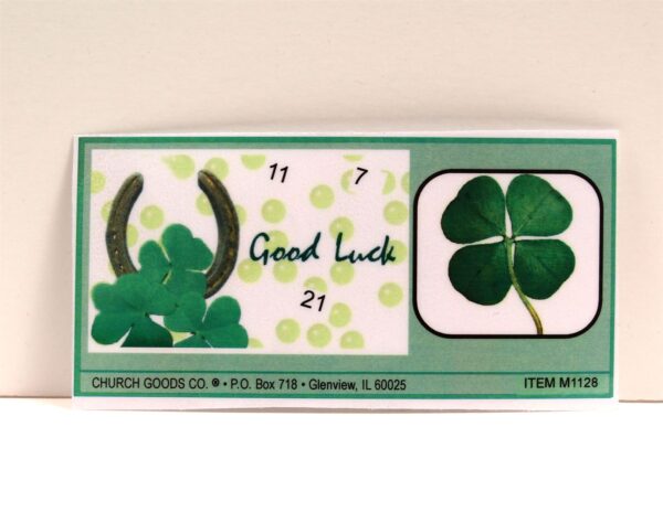 Four Leaf Clover Card- Good Luck