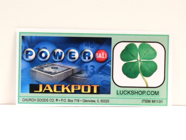 Four Leaf Clover Card - Lucky Powerball