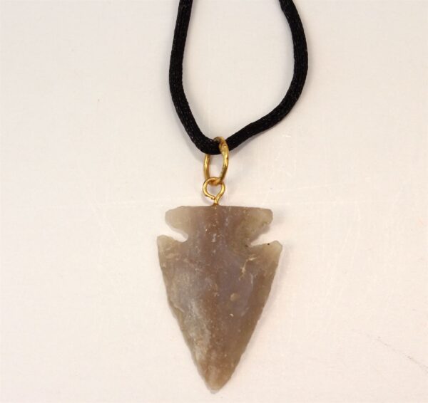 Turn Back/Reverse Arrowhead Gemstone Power Pendant