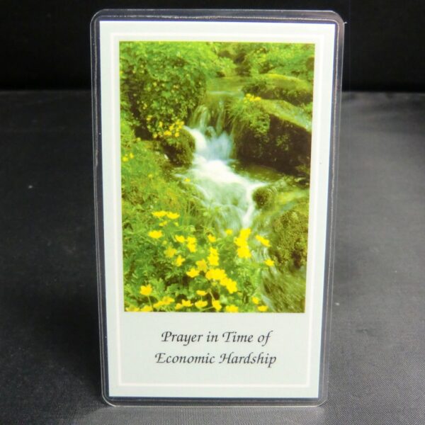 Prayer for Economic Hardship Blessed Prayer Card