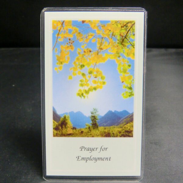 Prayer for Employment Blessed Prayer Card