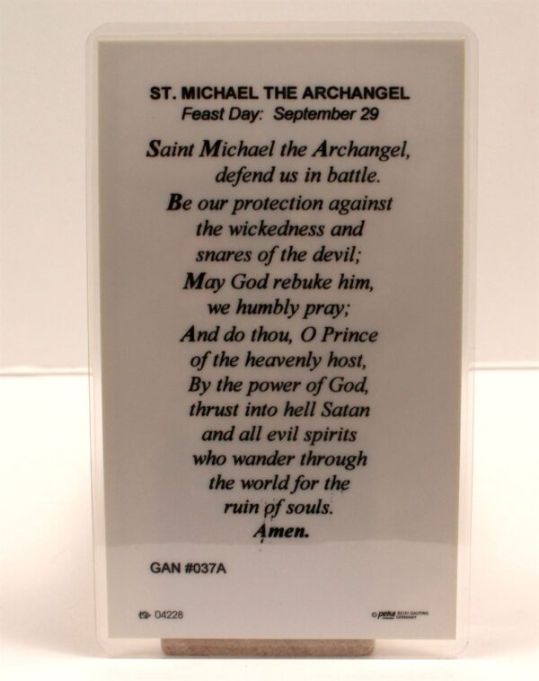 St. Michael Prayer Card