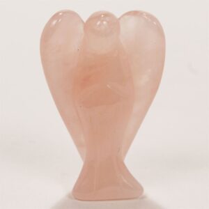 Rose Quartz Angel Gemstone Carved Figurine