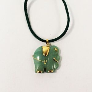 Fast Luck/Money Drawing Gemstone Elephant Necklace