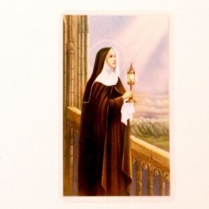 St. Clare Prayer Card