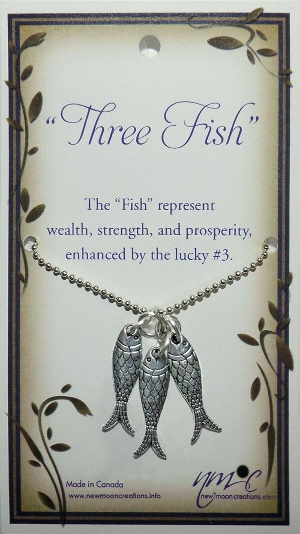 Wealth/Prosperity Pendant (3 Fishes)