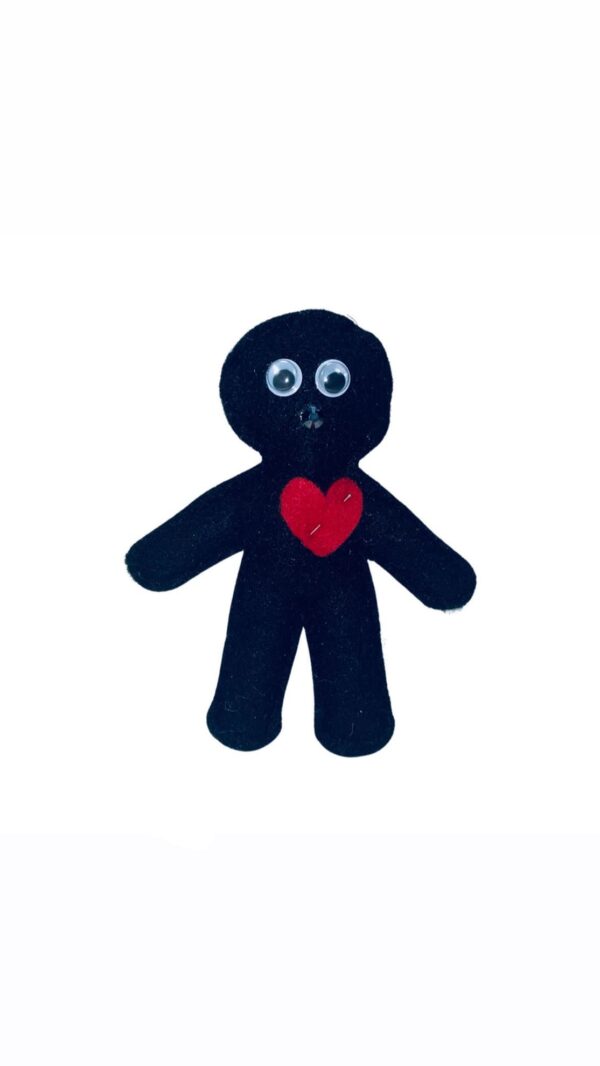 BLACK/WHITE BLESSED VOODOO DOLL