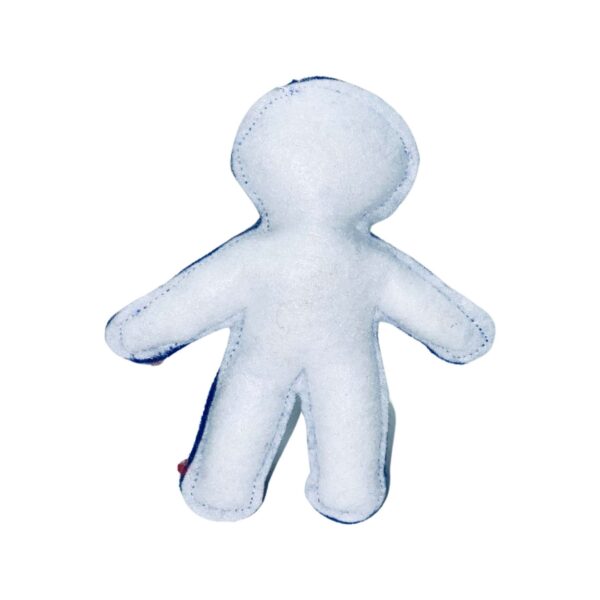 BLUE/WHITE BLESSED VOODOO DOLL