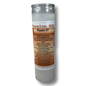 23rd Psalm/10 Commandments/Star of David Candle